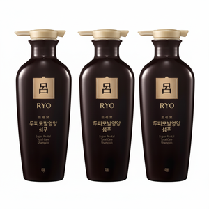 Offerta Speciale: Set di 3 Shampoo Nutriente per Cuoio Capelluto e Capelli Ryeo Jinsaengbo, Formula Liquida 400ml - Product Image 1