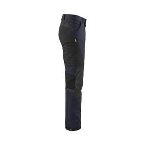 BLAKLADER - 142216458699C146 Pantalones de servicio elásticos de 4 vías Azul marino oscuro/Negro-PANTALONES DE TRABAJO EAN 7330509734391 - Product Image 4