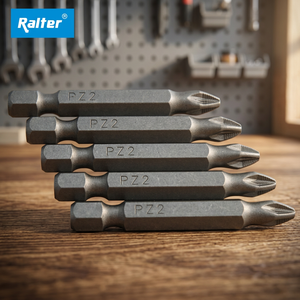 Great Quality RALTER 50mm for Pozidriv Screwdriver Bit with Taiwan S2 Handle and <b>Sandblasted</b> Finish - Product Image 3