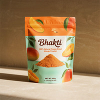 Op maat gemaakte biologisch afbreekbare hersluitbare staande pouch voor gedroogde mango, ananas en andere gedroogde fruit snacks, geurdicht.