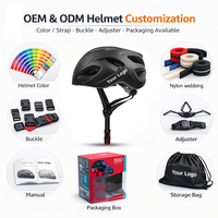 Casque de vélo en gros avec lumière LED, logo personnalisé OEM, couleur personnalisée, certifié CE, moule privé, casque de vélo rechargeable pour le cyclisme