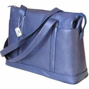 Bolso de mano de cuero de gran venta con diseño sólido, forro de algodón, decoración bordada, cierres de broche y cadena - Product Image 1