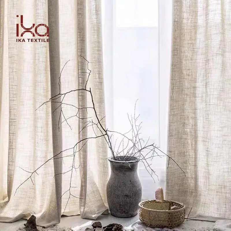 Ready Made Living Room Simple Curtain Modern Design Polyester