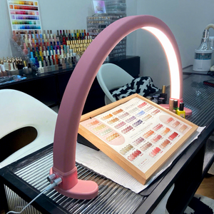 New 45W Nail <b>Lamp</b> Aluminum Alloy Material Beauty Salon and Home Ultra Bright LED UV <b>Lamp</b> Desktop Half Moon Design Nail Equipment - Product Image 5
