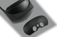 Étui de protection pour casque VR 2/Pro, ensemble combo 2-en-1 noir avec plastique ABS et installation facile