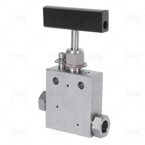 Válvulas de Aguja de Alta Presión de Acero Inoxidable, Tipo Placa Roscada, Válvulas de Cierre Rectas para Agua y Gas, Directo de Fábrica - Product Image 1