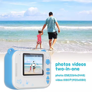 Cadeau pour garçons et filles de 3 à 12 ans Caméra selfie pour enfants à double objectif 1080p Hd Cartoon Instant Print Camera for Kids - Product Image 4