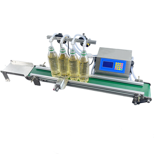 4-đầu nhu động cơ hoành bơm nước uống rượu vang chất lỏng sữa tinh dầu nước hoa Máy rót chai với băng tải - Product Image 3