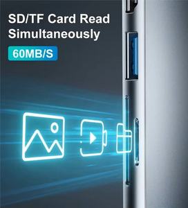 Promotion multi port <b>usb</b> c hub C type 3.1 <b>to</b> <b>USB</b> 3.0 4k high definition TV RJ45 LAN Ethernet 8 in 1 multifunctional <b>adapter</b> hub - Product Image 3