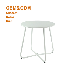 Trắng Di Chuyển Vòng Sang Trọng Hiện Đại Bắc Âu Kim Loại Sắt Bàn Cà Phê Cho Đồ Nội Thất Phòng Khách - Product Image 1