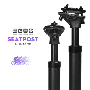 TOSEEK <span class=keywords><strong>Tige</strong></span> <span class=keywords><strong>de</strong></span> <span class=keywords><strong>Selle</strong></span> Réglable à Suspension <span class=keywords><strong>Confortable</strong></span> pour Vélo <span class=keywords><strong>de</strong></span> Route avec Amortisseur pour Vélos <span class=keywords><strong>de</strong></span> Route et VTT - Product Image 2