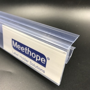 Meethope 12-18Mm H Gỗ Phẳng Kệ Cạnh Nhựa Đùn Pvc Treo Bán Lẻ Siêu Thị Kệ Dữ Liệu Strip - Product Image 6