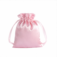 Sac cadeau personnalisé en satin avec cordon de serrage pour bijoux, cadeaux de mariage et emballage de petits produits de luxe