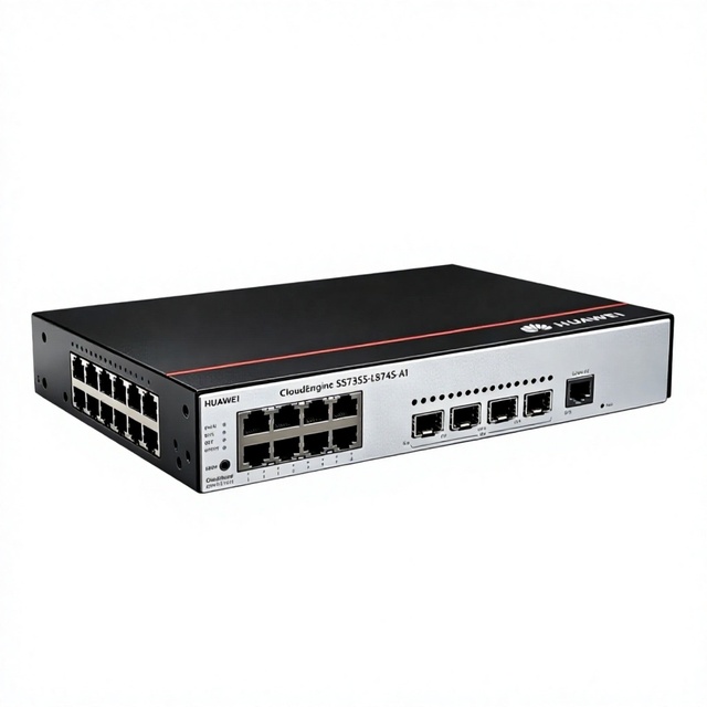 For S5735S-L8T4S-QA2 12-Port Gigabit Ethernet Switch 4 SFP Uplink L3 Managed Fanless Quiet Stackable