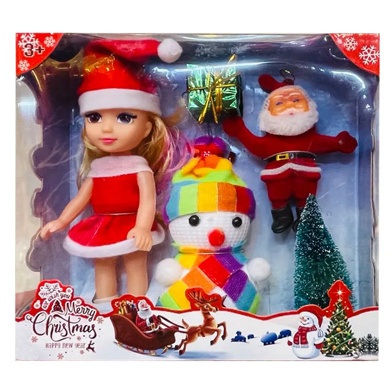 क्रिसमस गुड़िया क्रिसमस <span class=keywords><strong>खिलौने</strong></span> बच्चे क्रिसमस उपहार सेट 3/4/5/6/7 PCS सेट