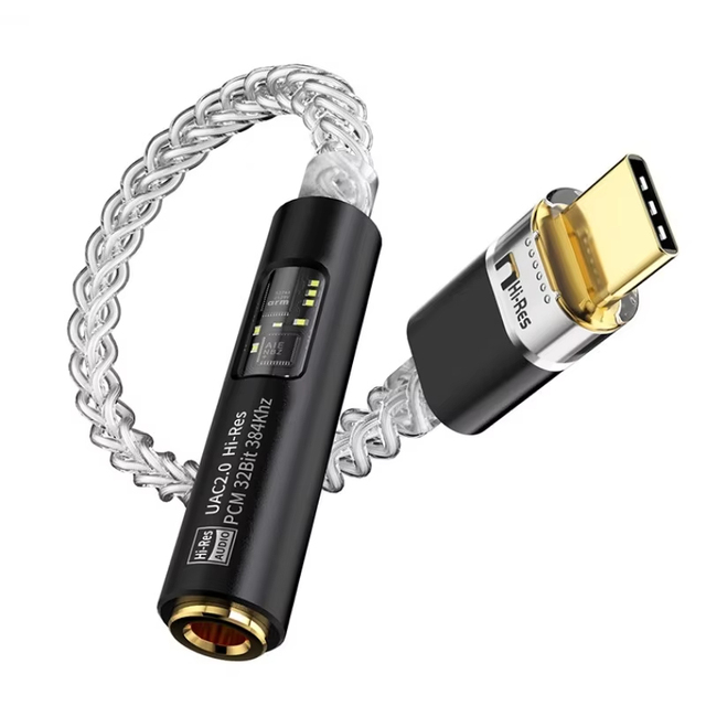 Type-C to 3.5mm Digital Audio Decoding Portable Headphone Amplifier DAC Type C to 3.5mm LXDA JM6 AMP CX31993 Hifi DAC