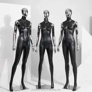 Chroming silver male models full body mannequin for man clothing store showcase fashion boutique men dummy