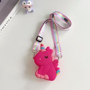 Quanzhou, nuovo pioniere dell'uccisione di topi, borsa a tracolla in Silicone unicorno assonnato per bambini, borsa a bolle - Product Image 6