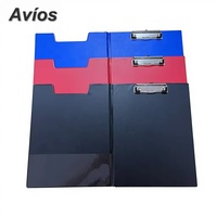 Portapapeles Doble A4 con Clip Metálico de Perfil Bajo, Carpeta para Reuniones Escolares, Portapapeles Empresarial con Logotipo Personalizado y Archivador