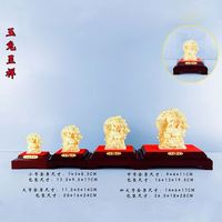 Cadeaux de mariage de luxe Art doré personnalisé pour les invités Statue de lapin en or pur 24K Figurine Année 2023 Souvenirs du nouvel an chinois