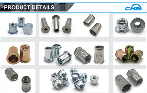 Đồ nội thất ô tô 1/4 "-20 5/16"-18 3/8 "-16 Đầu phẳng ren chèn nutsert đinh tán mù đinh tán NUT - Product Image 2