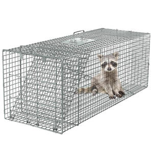 Trappola per Animali Grande Gabbia in Acciaio per Roditori e Procioni - Product Image 5