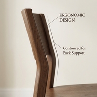 Chaise de salle à manger moderne en bois de chêne massif, durable, écologique, couleur personnalisable pour appartement, maison, hôtel, école et restaurant