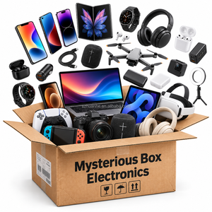 Boîte Mystère Avancée pour Retours de Consommateurs : Aventure Électronique – 5 à 10 Articles (Écouteurs, Montre Connectée, Chargeur, Haut-parleur) – Sécurisé - Product Image 1