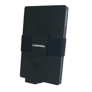 CardHoda Fashion Credit Card Holder <b>RFID</b> Blocking Aluminum Slim 6 Inch 8mm No Closure <b>Mens</b> Women <b>Wallet</b> with Banknote Pockets - Product Image 1