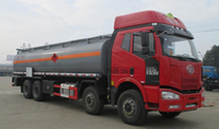 Camion-citerne de transport d'huile en alliage d'aluminium 8x4 Euro 6 pour la livraison de carburant diesel et essence