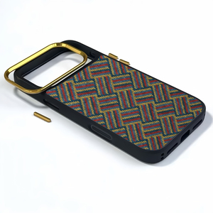 เคสโทรศัพท์แบบไร้สายแม่เหล็ก ลายทอแบบวินเทจ ทำจากไม้ก๊อก ผลิตโดยโรงงาน ODM รับผลิตตามแบบที่ต้องการ ใช้งานร่วมกับ Apple Series ได้ - Product Image 2