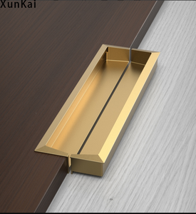 Hợp kim nhôm trượt xử lý cho tủ bếp được xây dựng trong xử lý cho cửa trượt khía nhúng Khóa ngăn kéo vô hình - Product Image 2