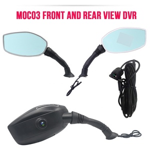 Caméra de tableau de bord DVR pour moto Mirrro Caméra de recul intégrée Vue arrière et arrière Rétroviseur de moto - Product Image 2