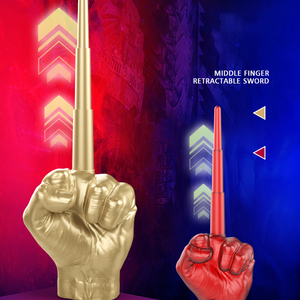 Sáng Tạo Mới Lạ Prank Đồ Chơi Dành Cho Người Lớn Trẻ Em <span class=keywords><strong>3D</strong></span> In Nắm Tay Ngón Giữa Kính Thiên Văn Thanh Kiếm Đồ Chơi - Product Image 2