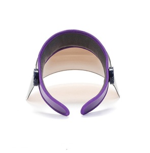 Chapeau à visière transparent personnalisé casquette de baseball à bord coloré respirant prévenir les éclaboussures de salive chapeau de soleil - Product Image 6