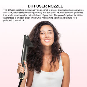 Brosse de sèche-cheveux et sèche-cheveux personnalisés 6 en 1, brosse lisseur de cheveux à chaud avec plasma pour un bouclage à séchage rapide - Product Image 5