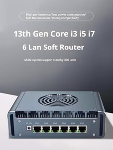 Mini PC Pare-feu 12e Génération Core i7 1265U 1245U <span class=keywords><strong>1215U</strong></span> DDR5 avec Ventilateur, Mini Ordinateurs Routeur Logiciel 6x2.5G LAN Proxmox Ether CAT 4K HD DP - Product Image 2