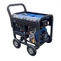 Générateur diesel à cadre ouvert Yumei à économie d'énergie 5-10KW, refroidi par air, super silencieux, 50/60Hz, 3000 tr/min, monophasé, démarrage électrique 12V DC, 99% de rendement