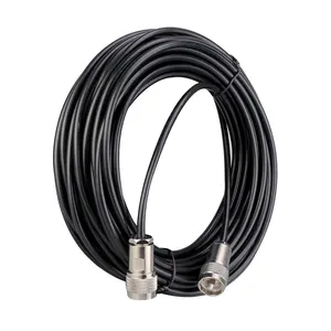 馈电电缆纯Cupper低损耗天线同轴延伸电缆15m SL16，用于对讲机中继器RT97 RT9000D