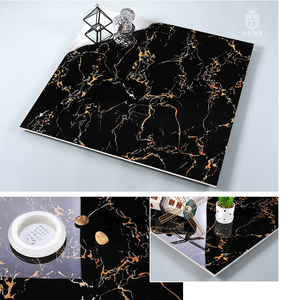 Carreaux de sol anti-dérapant en marbre <span class=keywords><strong>noir</strong></span>, nouveau design, antidérapant, pour salon, 60x60 - Product Image 4