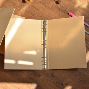 Sinh Thái Cổ điển chất kết dính nộp hồ sơ sản phẩm 3 4 5 6 9 vòng chất kết dính Clip thư mục tập tin giấy kraft cho cuộc họp văn phòng - Product Image 4