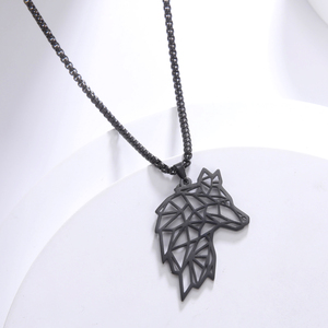 Collar con Colgante <span class=keywords><strong>de</strong></span> Cabeza <span class=keywords><strong>de</strong></span> Lobo para Hombre Myshape, Amuleto <span class=keywords><strong>de</strong></span> Acero Inoxidable Dorado, Collares <span class=keywords><strong>de</strong></span> Cadena con Estilo Punk, Regalo para Amigo - Product Image 5