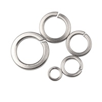 JQS 304 Stainless Steel Spring Washer GB93 Open Elastic with Washed Finish a Grade Hardness Heavy Industry 10mm Screws