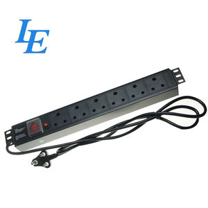 Unidad de Distribución de Energía Trifásica de 6 Vías Tipo Sudáfrica de 19 Pulgadas para Montaje en Gabinete de Servidor PDU 1.5U Original de Fábrica - Product Image 1