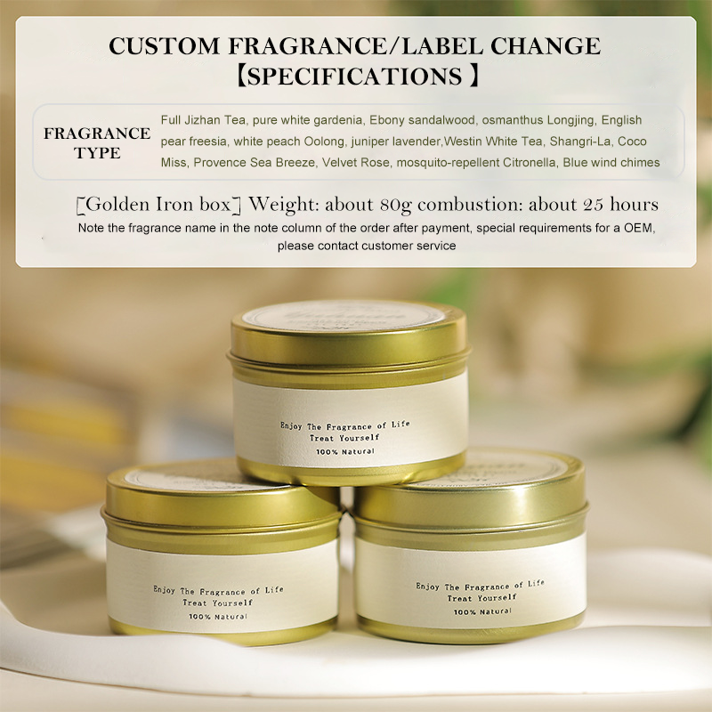 Golden Iron Box/Wax 80g [Label for Labeling]