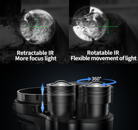 Jumelles et lunettes de vision nocturne numériques noires de haute qualité Bresser Modèle d'exploration miroiré CY789