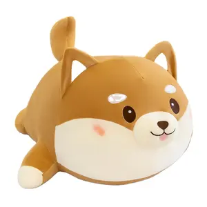 도매 카와이 귀여운 개 봉제 장난감 일본 Shiba Inu 장난감 고품질 박제 동물 봉제 완구 개 던지기 베개