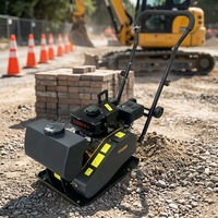 Compacteur à plaque vibrante Honda de 40 kg, à essence, pour travaux de construction, d'aménagement paysager et de creusement de fossés étroits
