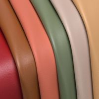 Cuir synthétique PVC à grain fin Rexine 1.0mm écologique pour sac à main portefeuille Faux cuir tissu avec support en coton imité