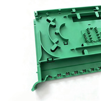 ANSHI 24 Cores FTTH Fiber Optic Splice Tray with SC/FC/LC/ST Connectors Green High Quality AS-ODF-12RX FTTx